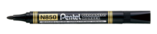 Picture of PERMANENT MARKER PENTEL N850 BULLET BLACK