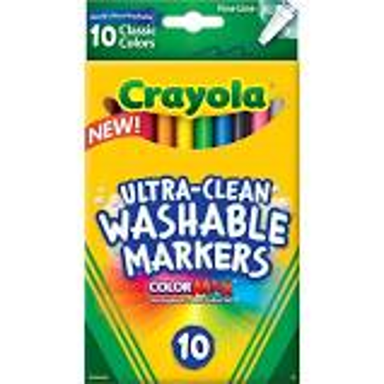 Picture of MARKER CRAYOLA ULTRA-CLEAN WASHABLE PK 10