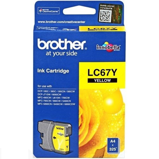 Picture of BROTHER LC67 YELLOW