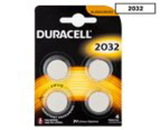 Picture of BATTERY DURACELL BUTTON 2032 PK4