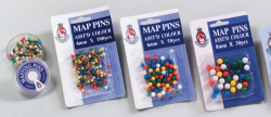 Picture of MAPPING PINS SOVEREIGN 8MM ASSORTED COLOURS