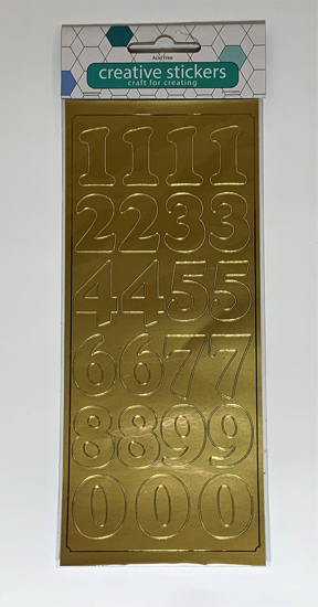 Picture of LARGE NUMBERS GOLD STICKERS