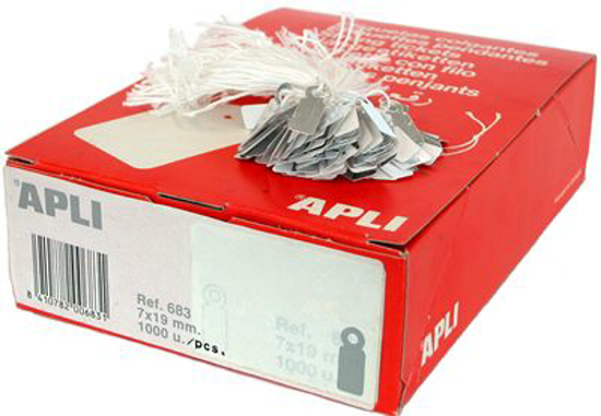 Picture of APLI Strung Tickets Ref. 392  36 x 53 mm, bundle of 100