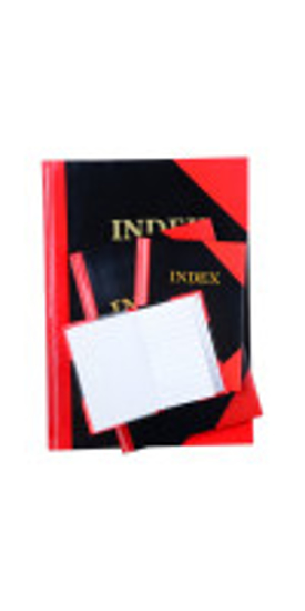 Picture of Cumberland Index Notebook Black and Red A-Z 100 leaf