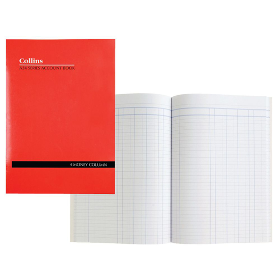 Picture of ACCOUNT BOOK COLLINS A24 4 MONEY COLUMN