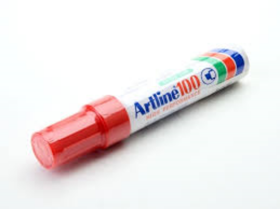 Picture of MARKER PERMANENT ARTLINE 100 XBROAD RED