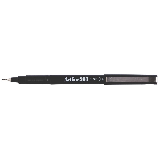 Picture of MARKER ARTLINE 200 FINE BLACK 0.4MM