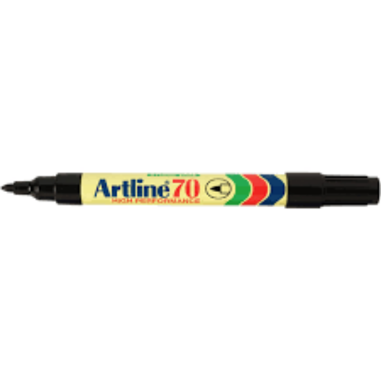 Picture of MARKER ARTLINE 70 PERMANENT 1.5MM BULLET BLACK