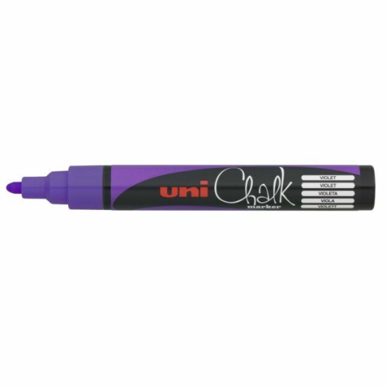 Picture of MARKER CHALK UNI 2.5MM BULLET TIP VIOLET