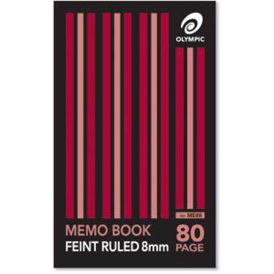Picture of MEMO BOOK OLYMPIC 80PG 165X100 STAPLED
