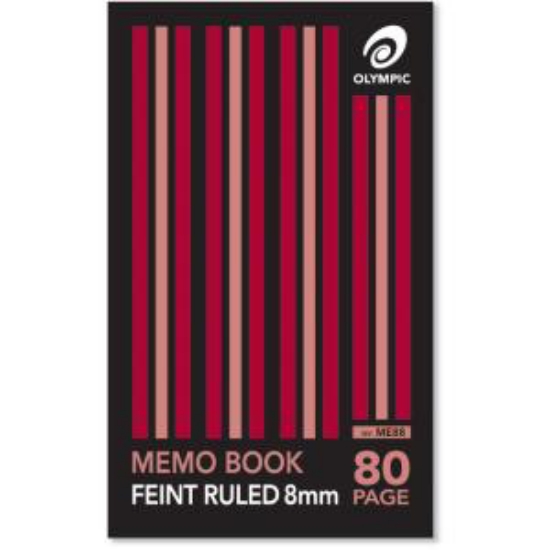 Picture of MEMO BOOK OLYMPIC 80PG 165X100 STAPLED