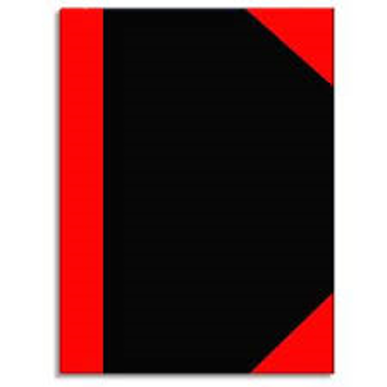 Picture of NOTE BOOK A4 BLACK & RED 200LF