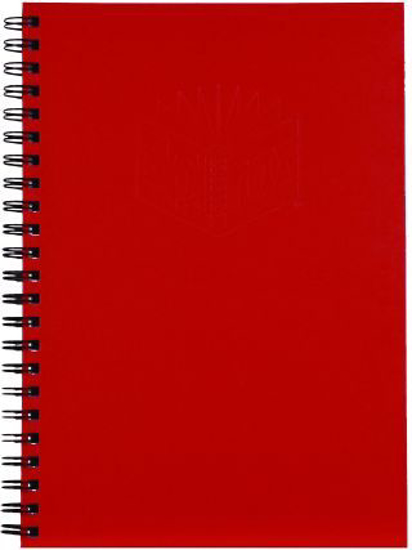 Picture of NOTE BOOK SPIRAX 512 A4 H/C RED TWIN WIR