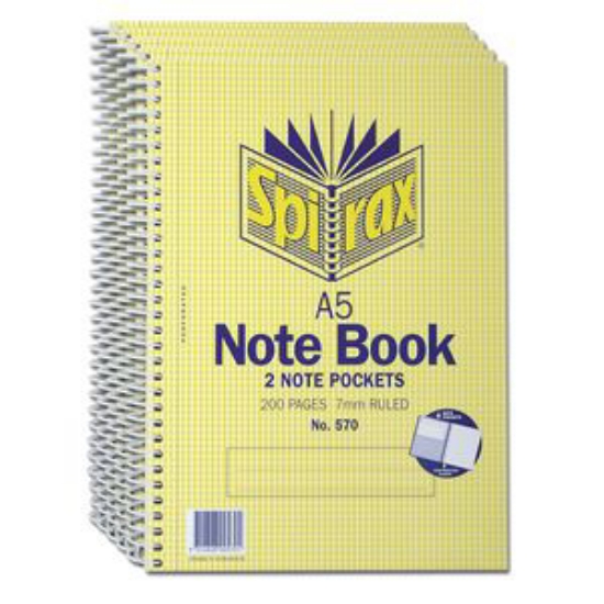 Picture of NOTE BOOK SPIRAX 570 A5 200PG