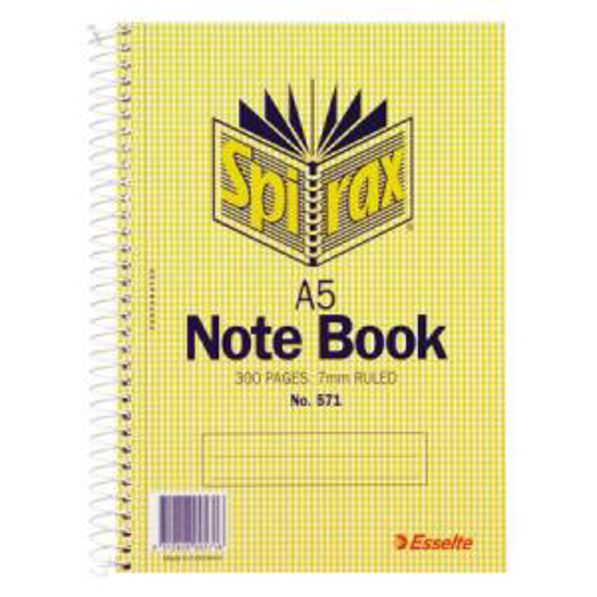 Picture of NOTE BOOK SPIRAX 571 A5 300PG