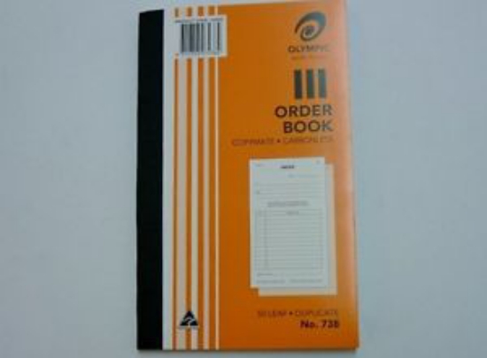 Picture of ORDER BOOK OLYMPIC 738 DUP C/LESS 8X5