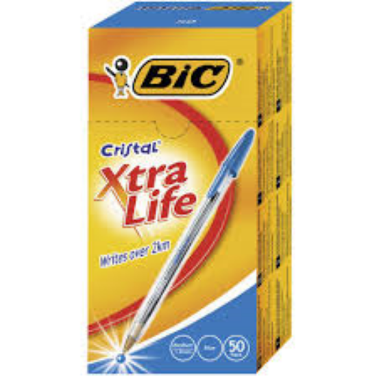 Picture of PEN BIC BP CRISTAL XTRA LIFE MEDIUM BLUE