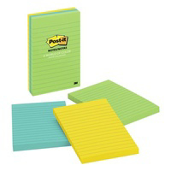 Picture of POST- IT NOTES 660-3AN 98X149 NEON LINED