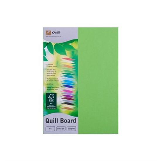 Picture of QUILL BOARD A4 210GSM LIME