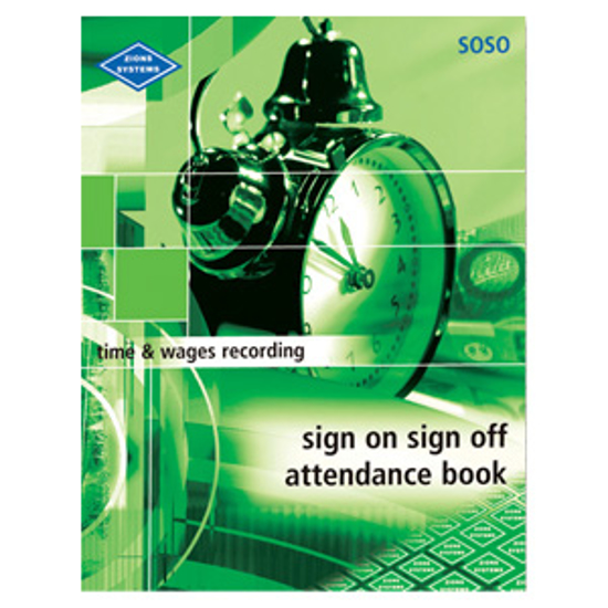 Picture of SIGN ON-SIGN OFF ATTENDANCE BOOK ZIONS SOSO