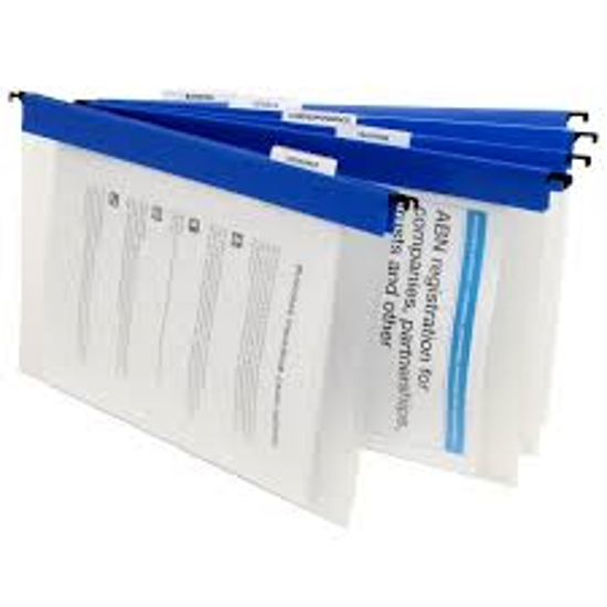 Picture of SUSPENSION FILE CLEAR MARBIG FOOLSCAP