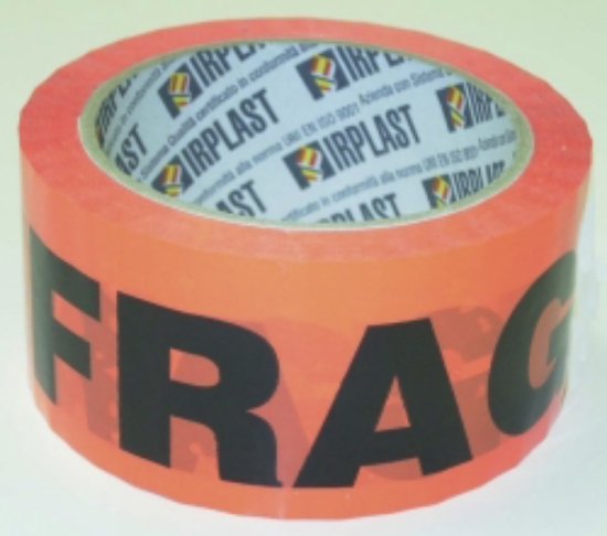 Picture of TAPE PACKAGING FLURO ORANGE FRAGILE 48MM