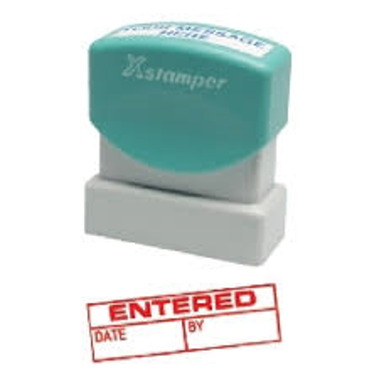 Picture of X-STAMPER 1534 ENTERED/DATE/BY