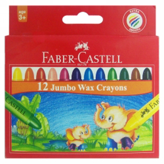 Picture of CRAYONS FABER-CASTELL JUMBO WAX PK12