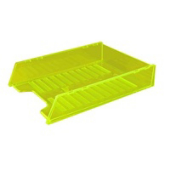 Picture of DOCUMENT TRAY ITALPLAST  MULTIFIT NEON YELLOW