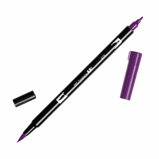 Picture of DUAL BRUSH PEN TOMBOW (ABT) 679 / DARK PLUM