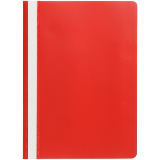 Picture of FLAT FILE A4 CLEAR FRONT RED