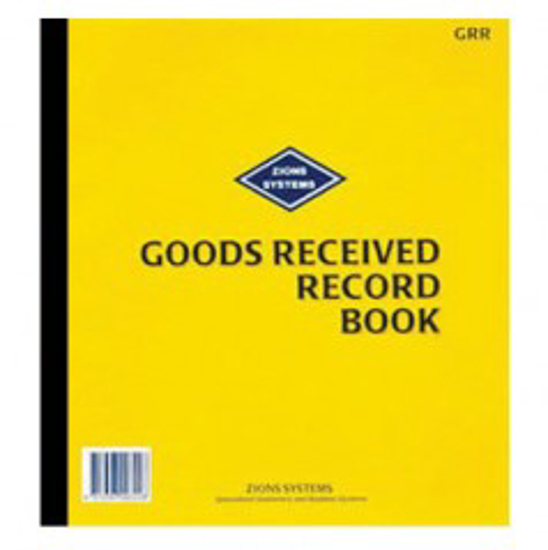 Picture of GOODS RECEIVED RECORD BOOK ZIONS