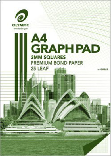 Picture of GRAPH PAD OLYMPIC A4 2MM TOP PADDED 7 HO