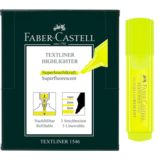 Picture of HIGHLIGHTER FABER TEXTLINER YELLOW