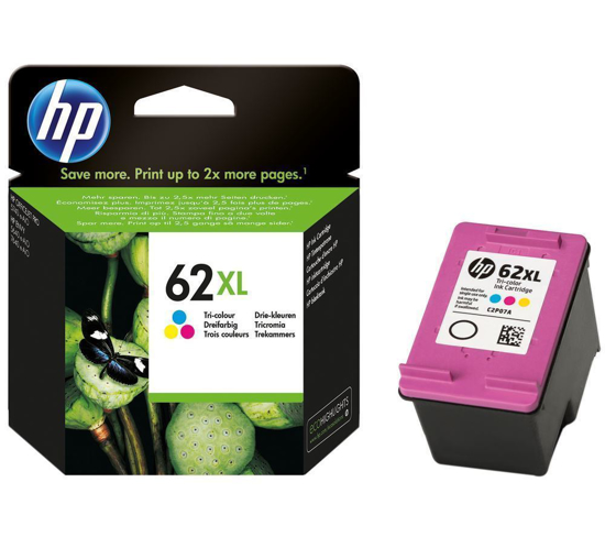 Picture of HP #62XL TRI-COLOUR INK