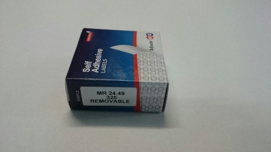 Picture of LABEL QUIK STIK DISP 24X49 WHITE