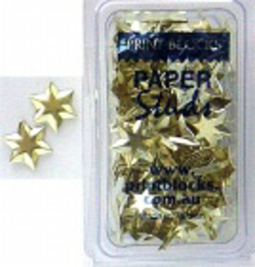 Picture of PAPER STUDS STAR GOLD