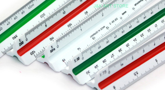 Picture of RULER SCALE STAEDTLER TRIANGULAR DIN 1:1