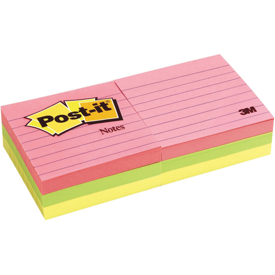 Picture of POST-IT NOTE 630-6AN CTOWN RULED