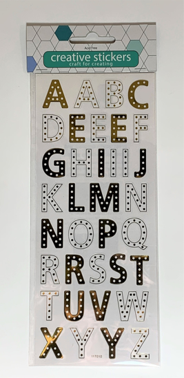 Picture of ALPHABET PATTERNED GOLD
