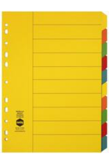 Picture of DIVIDERS MARBIG A4 MANILLA BOARD 10 TAB