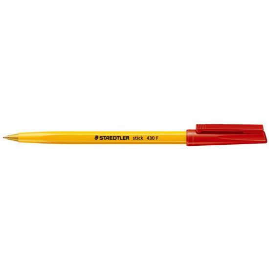 Picture of PEN STAEDTLER BP STICK 430 FINE RED