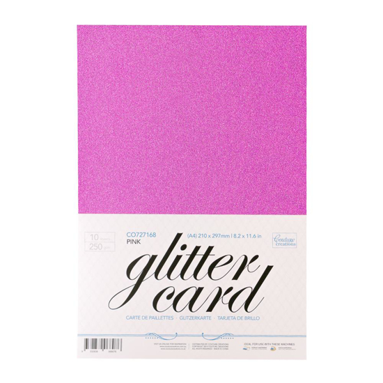 Picture of A4 GLITTER CARD PINK