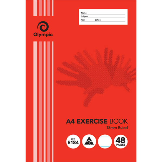 Picture of OLYMPIC EXERCISE BOOK A4 18MM 48P