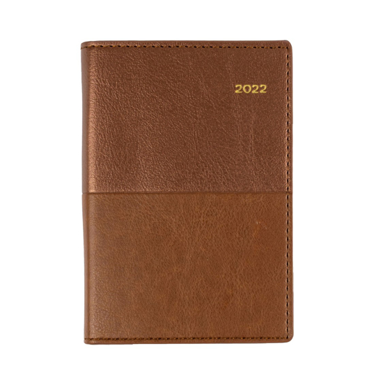 Picture of DIARY 2022 COLLINS B7R 80X125MM VANESSA POCKET WTV TAN
