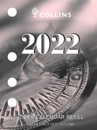 Picture of DESK CALENDAR REFILL 2022 COLLINS 76X102MM SIDE PUNCH DTP
