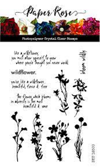 Picture of WILDFLOWERS 4X6 CLEAR STAMP