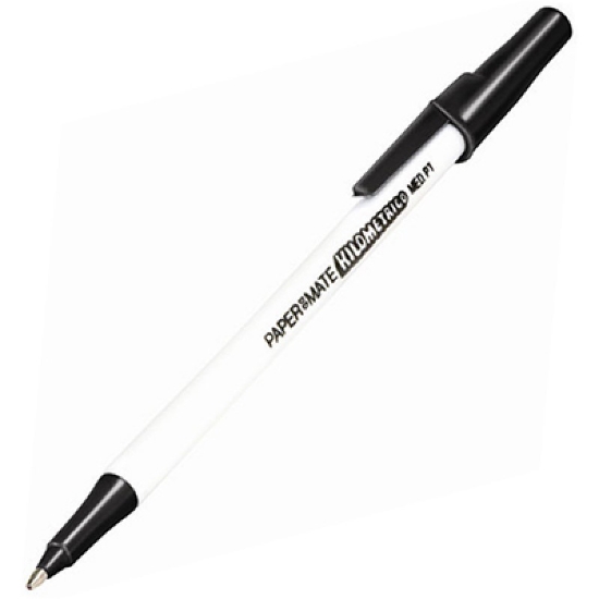 Picture of PEN PAPERMATE BP KILOMETRICO MEDIUM BLACK