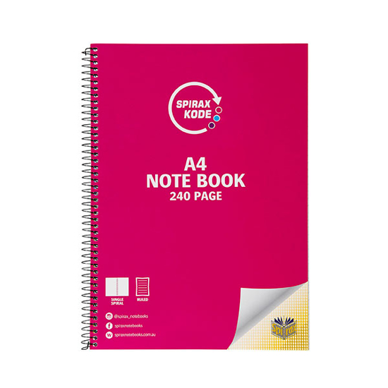 Picture of NOTEBOOK SPIRAX KODE 959 A4 240PG