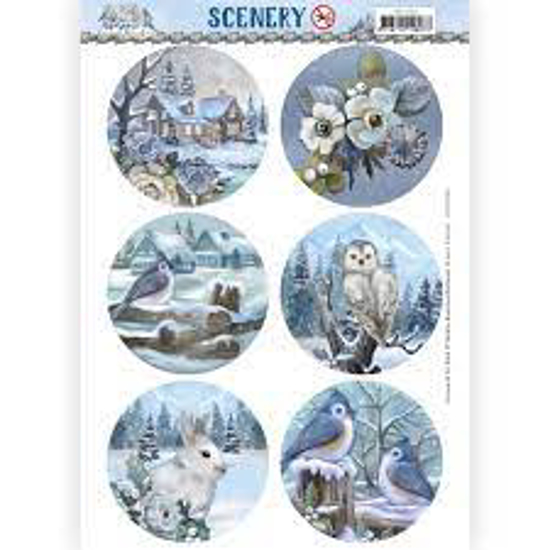 Picture of SCENERY AD AWESOME WINTER  CIRCLE